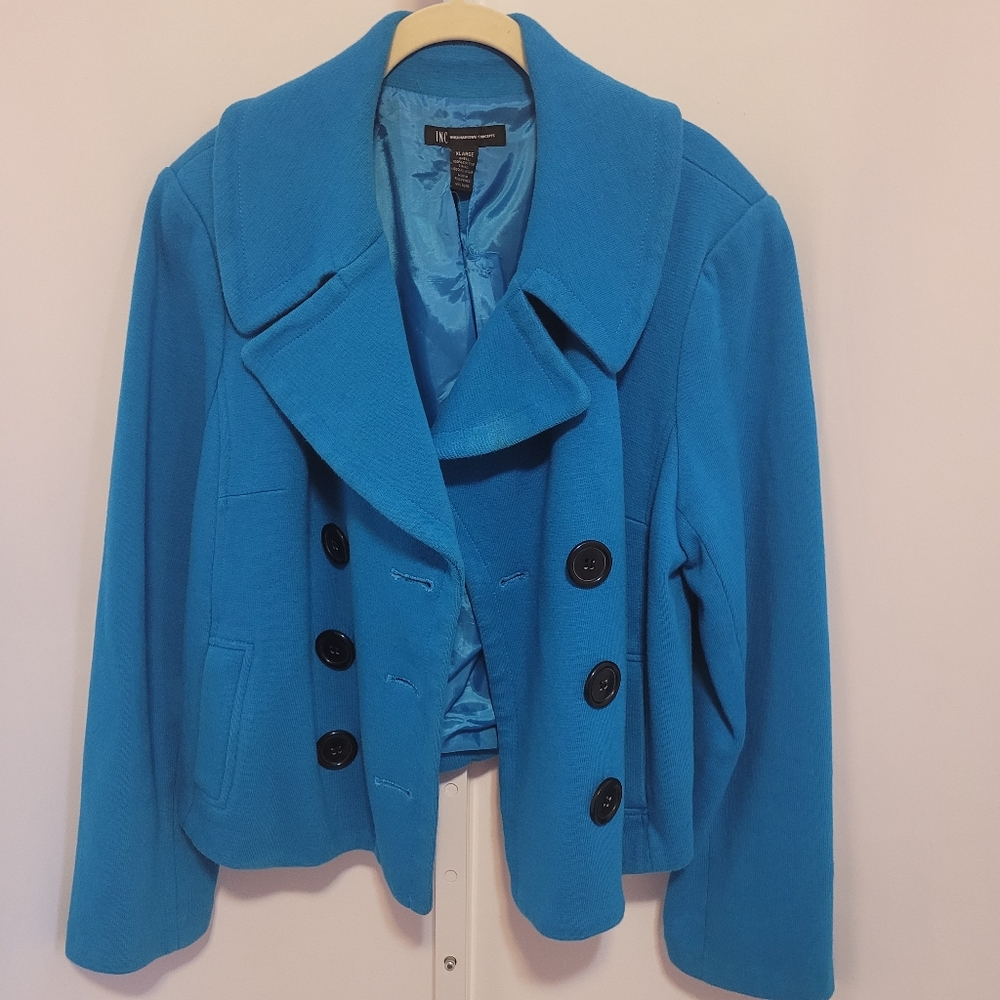 INC International Concepts Double Breasted Peacoat - Picture 2 of 12